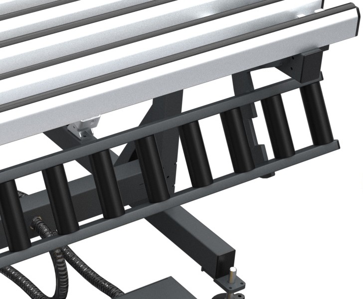 Aluminum Fit T Door sliding roller conveyor Tekna